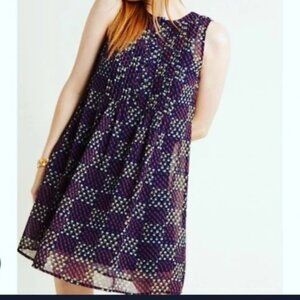 ModCloth ~ new ~ Sleeveless Retro Pleated Chiffon Fruit Floral Dress size 2X